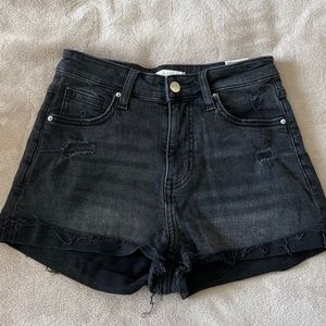 H&M black jean short
